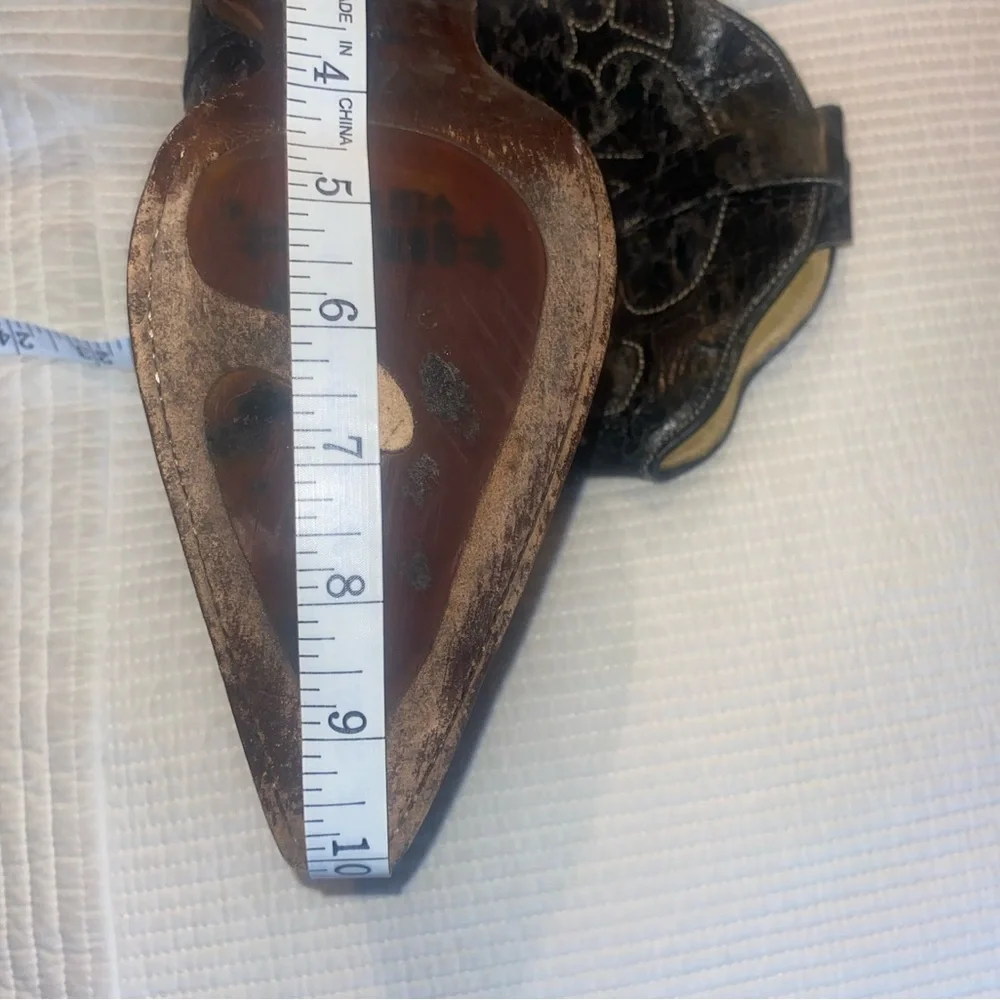 Corral Vintage Leather Lizard Inlay Western Boot, Size 6.5M - Picture 14 of 14